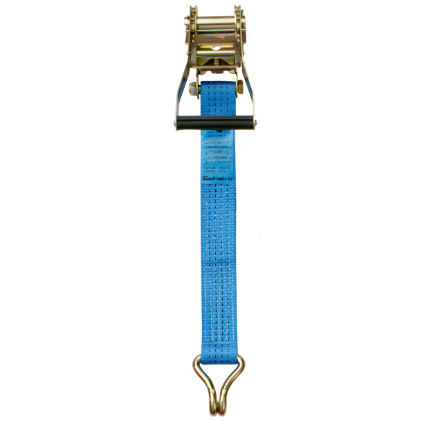 Lashing strap, 2-part, with ratchet | Strap width: 35,00 mm | Tensile force/daN 1000 / 2000 | Length 4.00 m